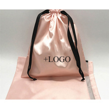 Printed Draw String Gift Bags Jewelry Storage Pouch Wedding Candy Organizer Personalized Silk Satin Drawstring Dust Bag